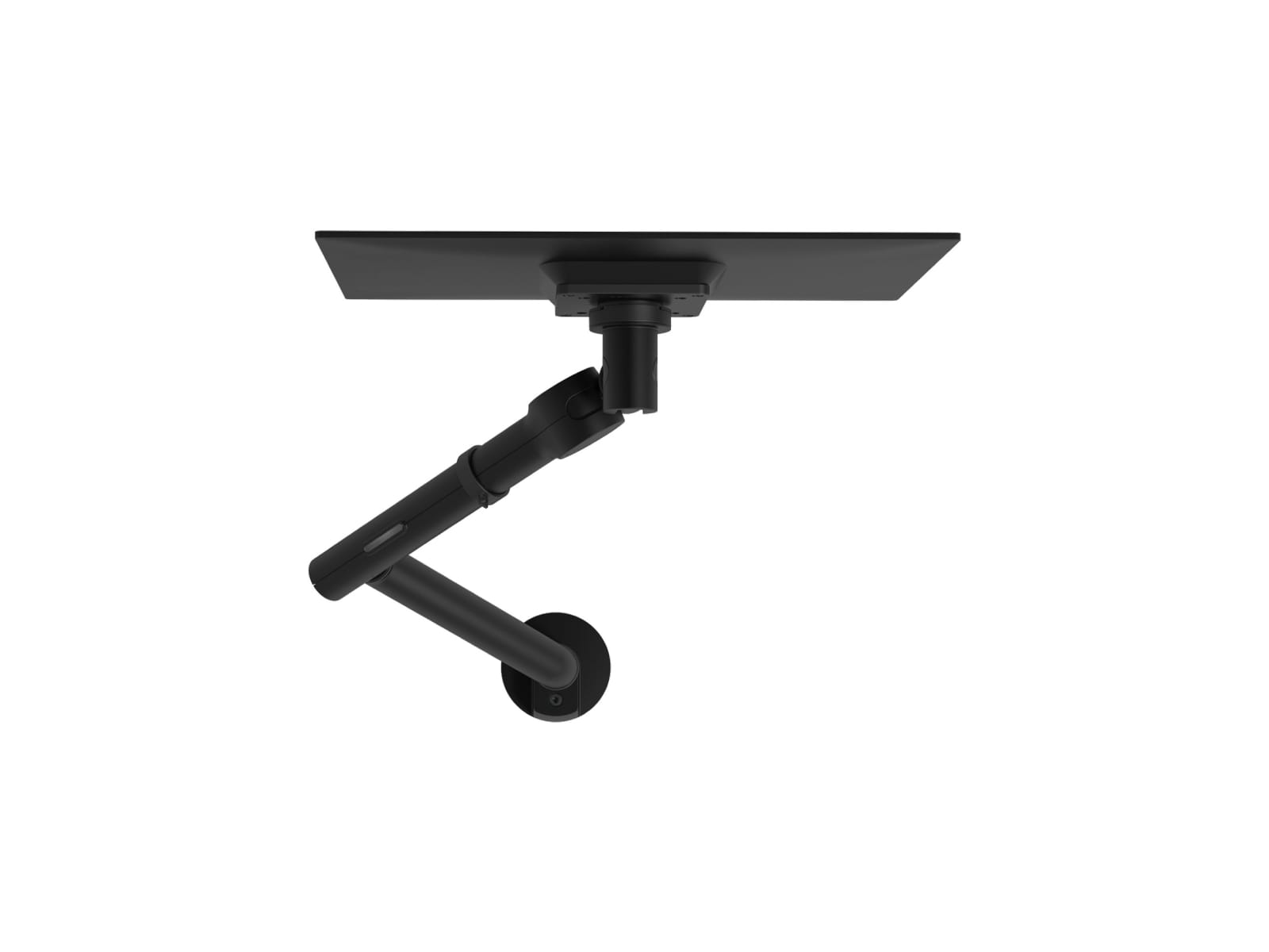 Claiks Monitor Houder 1 Monitor voor tot 43-124 cm (17-49 inch) Plat en Gebogen Scherm, Monitor Houder In Hoogte Verstelbaar Kantelbaar Zwenkbaar Draaibaar, VESA 75x75/100x100 mm, Draagt 1~20 kg, Wit